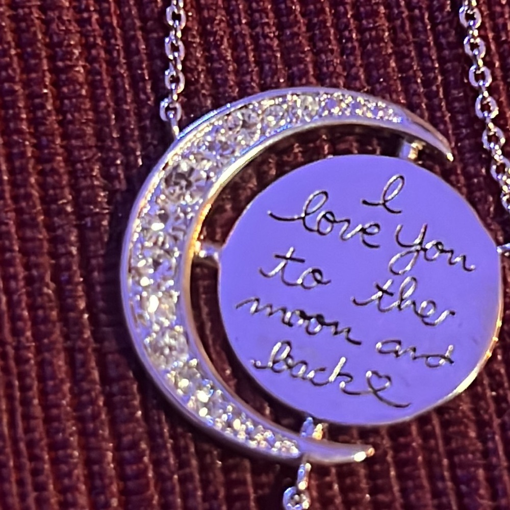 I love you to the moon and back necklace